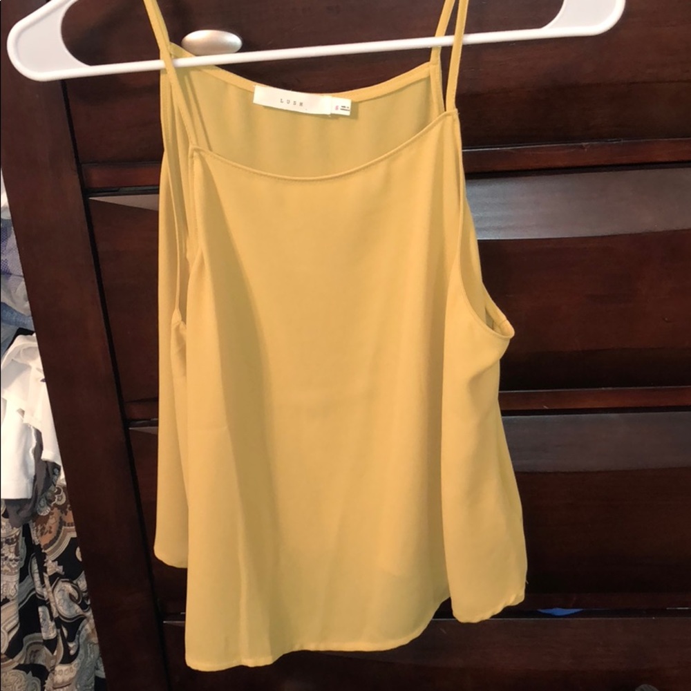 LUSH yellow tank. Never worn.